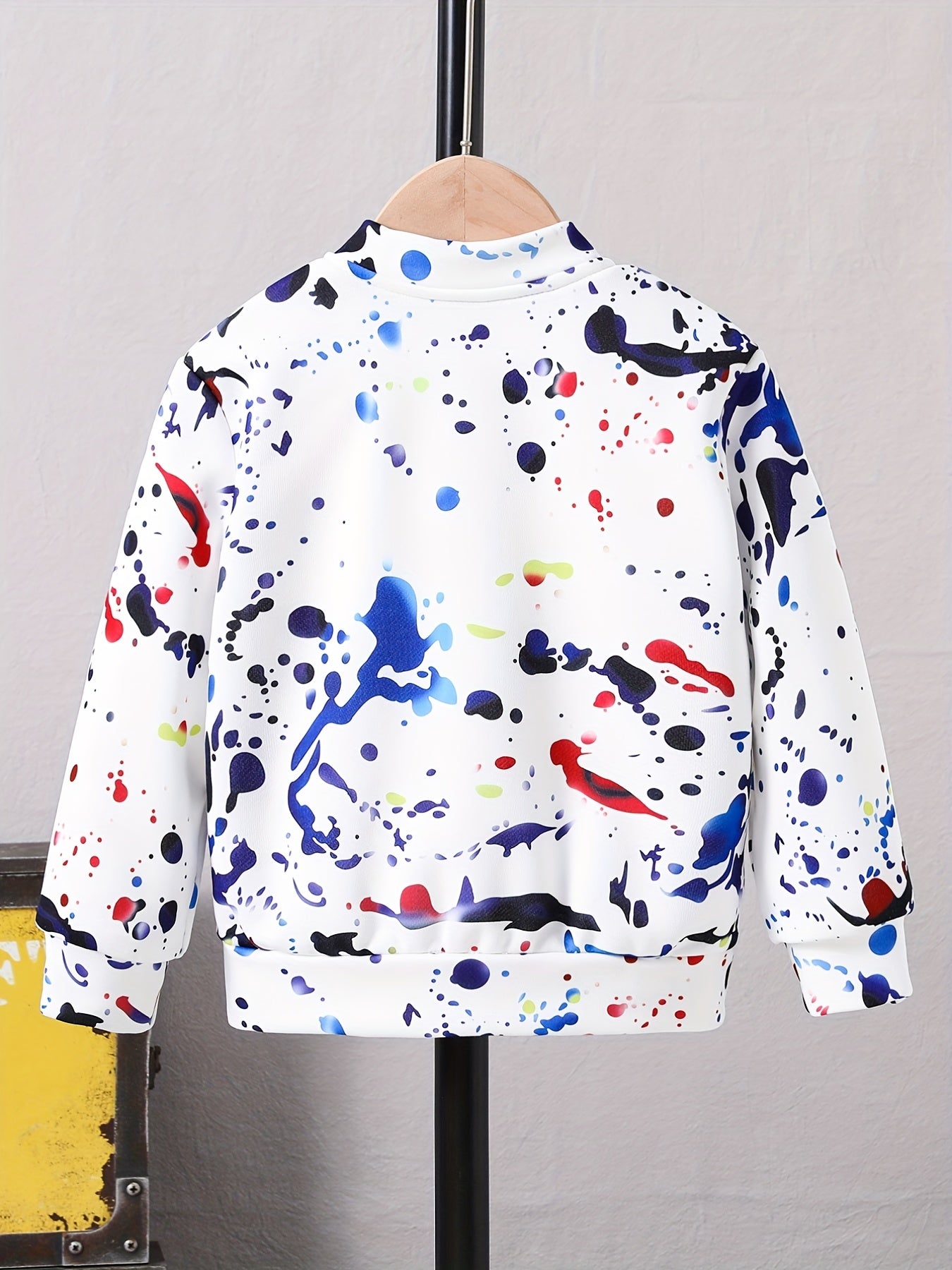Boys Graffiti Windbreaker Jacket Zip Up Waterproof Jacket