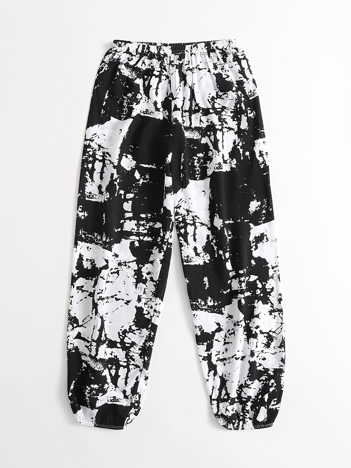 Cloud Print Elastic Spring & Summer Pants Women's Clothing