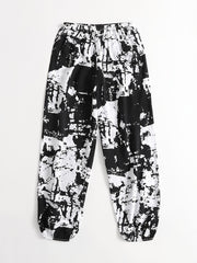 Cloud Print Elastic Spring & Summer Pants Women's Clothing