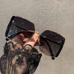 Women's Oversized Square Sunglasses UV400 Sun Shades Glasses
