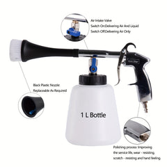 Turbine Cleaning Gun Car Interior Spray Kit 1L Foam Bottle