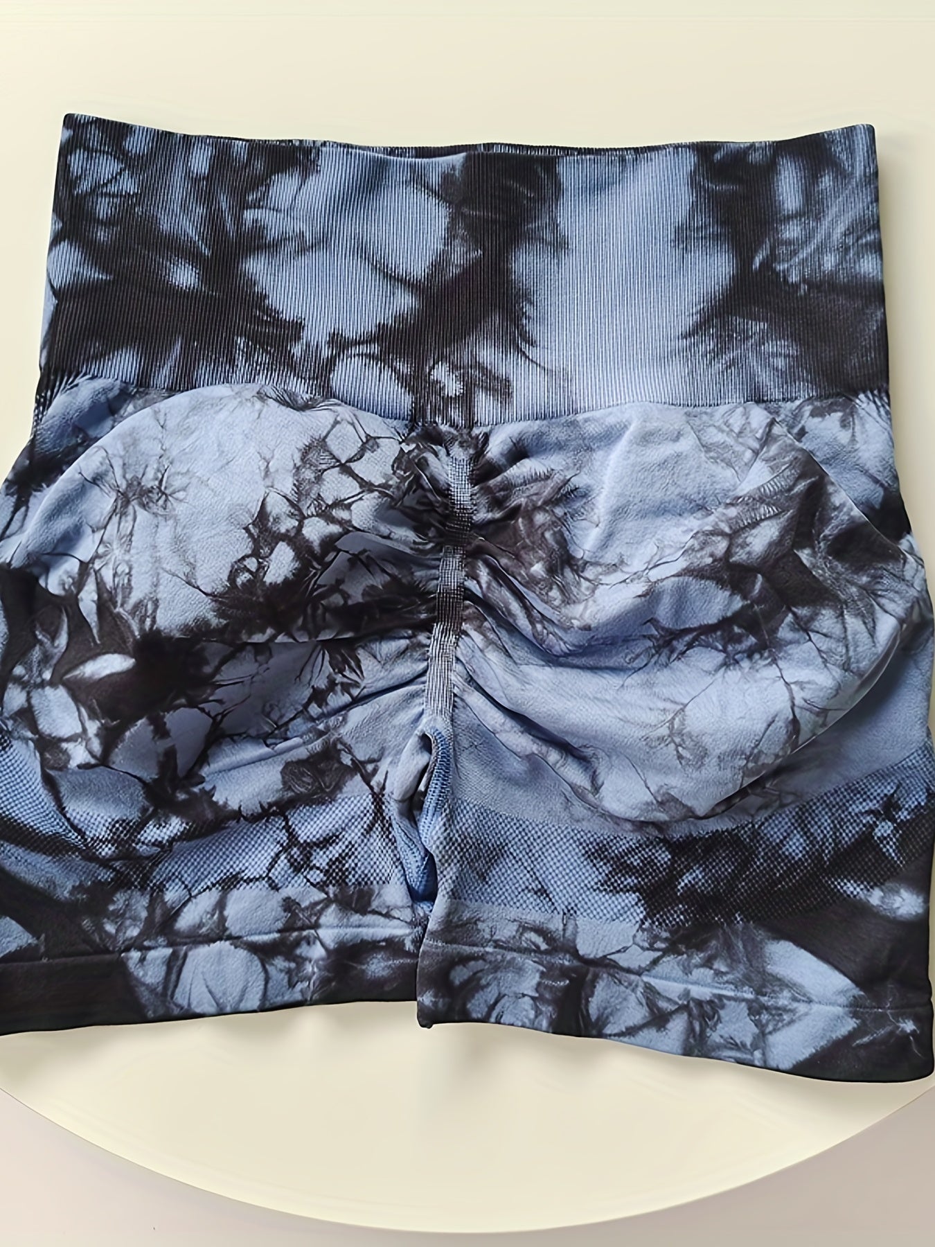 High Waist Tie Dye Yoga Shorts for Women Butt Lifting Leggings