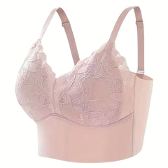 Lace Wireless Push-Up Bra Comfy & Breathable