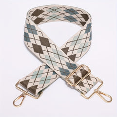 Colorful Geometric Pattern Bag Strap Lightweight Adjustable Travel Accessories