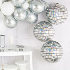 2pcs Big Disco Balloons For Laser Disco Party Decorations