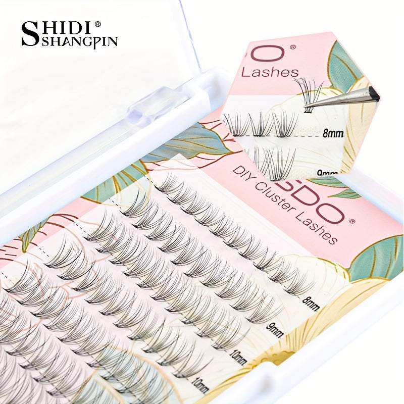 DIY Lash Extension Soft Clusters Wispy Lashes 100pcs C Curling 8-13mm