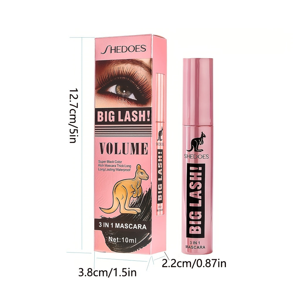 Volumizing Waterproof Mascara, Curling, Clumping