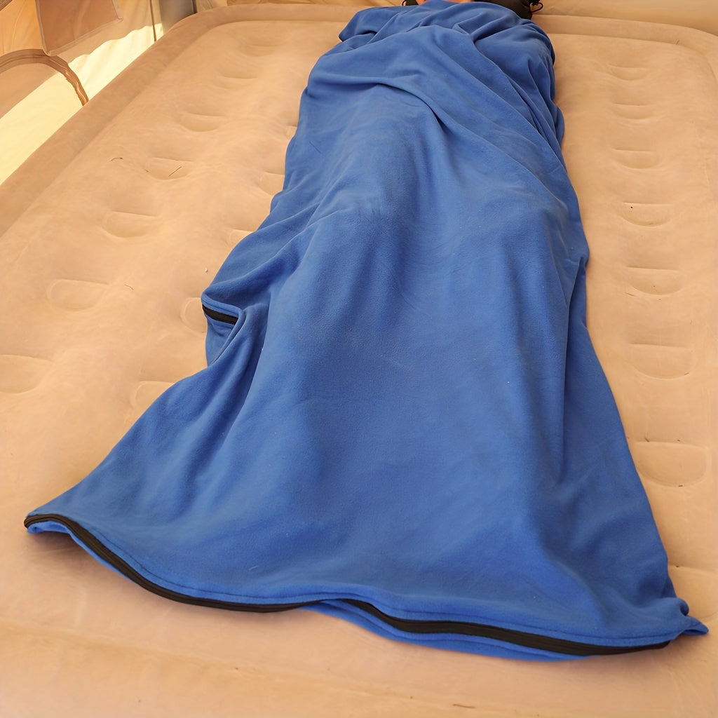 All Seasons Fleece Sleeping Bag For Outdoor Camping
