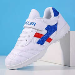 Kids Athletic Soccer Cleats Lightweight Sports Shoes for Boys Girls