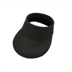 Summer Sunshade Sunscreen Straw Hat Foldable Empty Top Hat