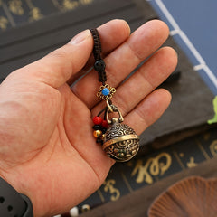 1pc Retro Pixiu Bell Pendant Keychain Bag Decor Accessory
