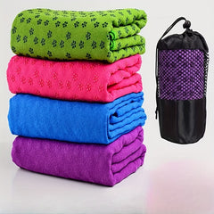 Non-slip Thick Yoga Mat Towel with Storage Bag
