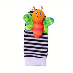 Baby Wristband Watch & Socks Animal Plush Toy