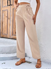 Minimalist Wide Leg High Waist Pants for Women