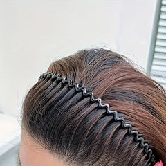 4pcs Water Wave Headbands Set Hair Hoops for Face Washing & Makeup - 2 Colors