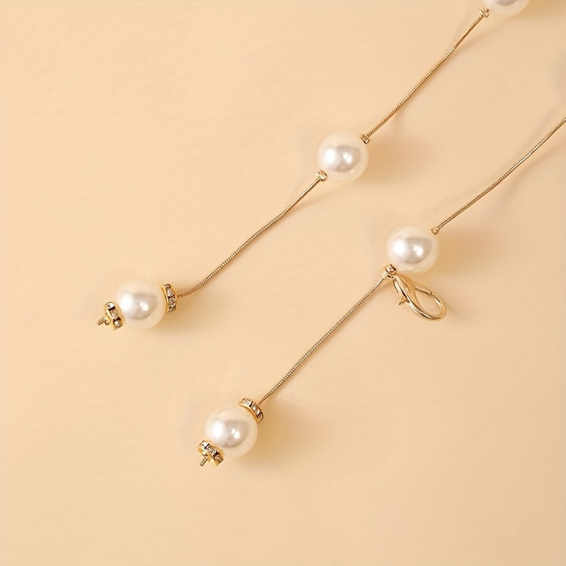 Faux Pearl Thin Belt Women's Waist Chain Waistband