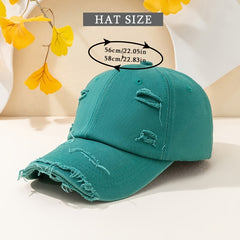 Women's Washed Baseball Cap Sunshade Hat