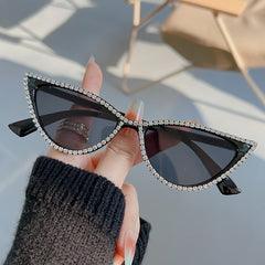 Y2K Cat Eye Rhinestone Sunglasses for Prom
