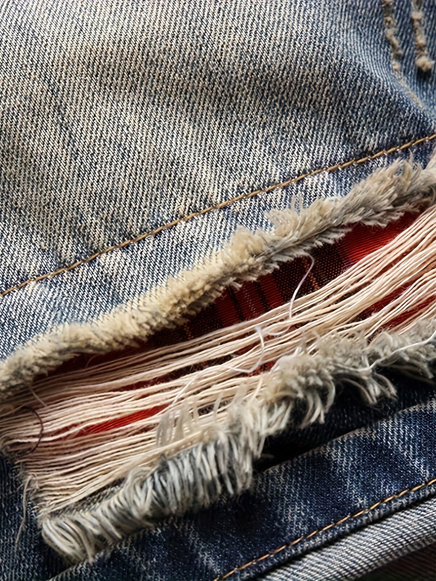 Men's Distressed Washed Denim Shorts for Summer