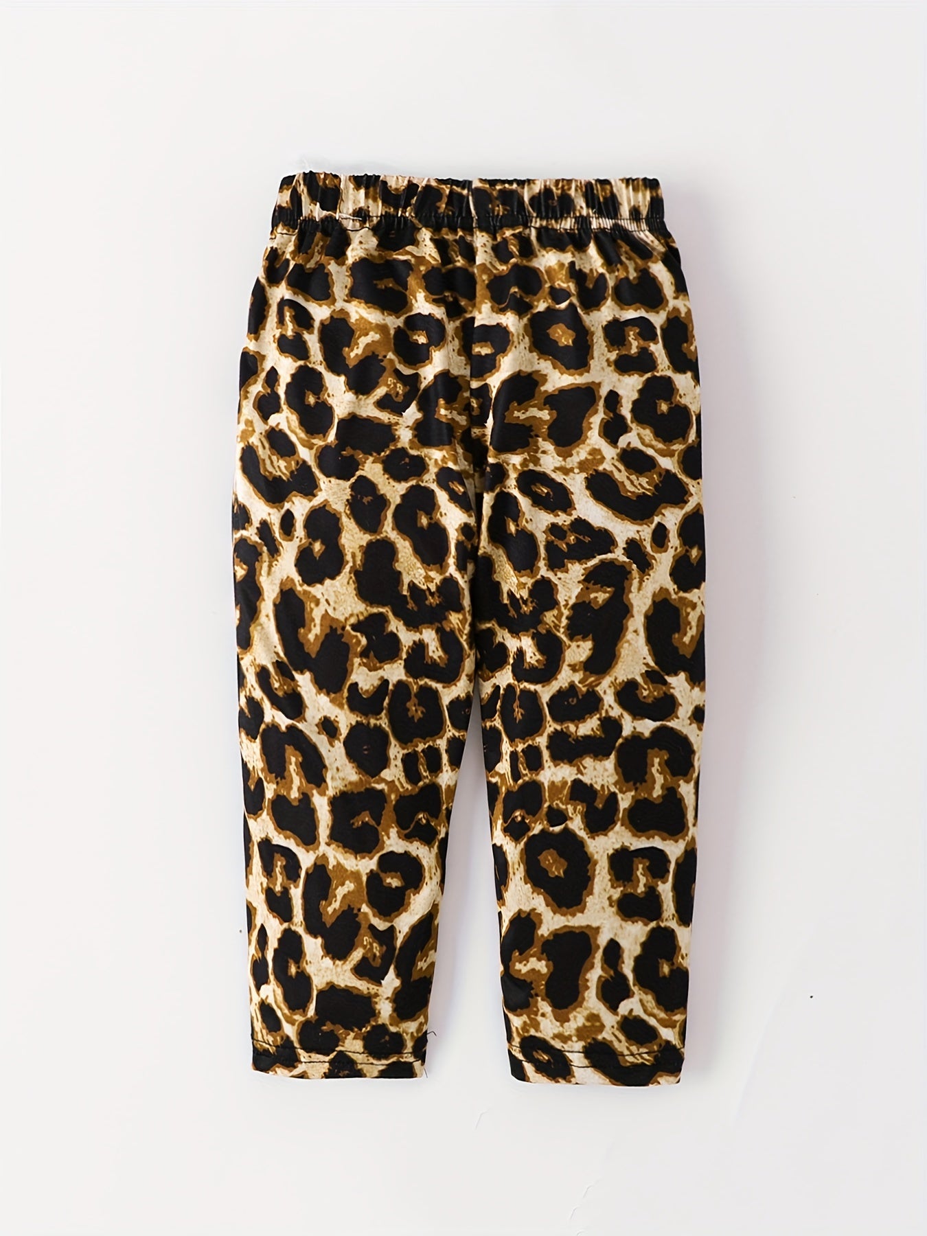 Baby Girls Leopard Graphic Casual Trousers