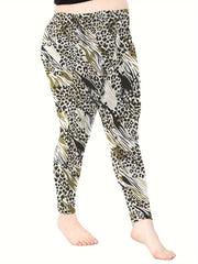 Leopard Print High Rise Skinny Leggings