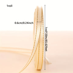 Double Lace Ribbon Golden Decoration 20m