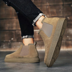 Men's Slip On High Top Hiking Shoes Casual Non Slip Sneakers