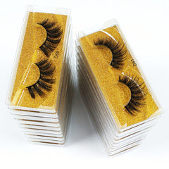 20 Pairs Fluffy Wispy 3D Mink Lashes False Eyelashes Pack with Glitter Box