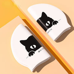 Adult Swim Caps Silicone Waterproof Bathing Cap for Long & Short Hair