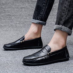 Men's Moc Toe Loafer Shoes Non-slip Slip-On Driving Shoes