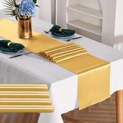 10 Pack Satin Table Runner 30 48x274 32 Cm Long Silk Smooth Fabric Wedding Banqu