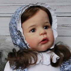 24in Reborn Toddler Girl Doll Soft Touch 3D Skin Art Doll Gift