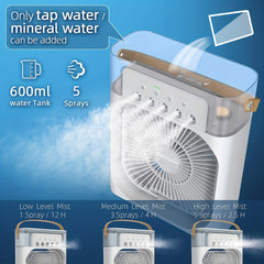 Portable USB Air Conditioner Humidifier Cooling Fan