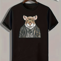 Rat Print Men's Graphic T shirt Casual Comfy Tees For Summer