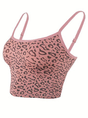 Sexy Leopard Print Cami Crop Top