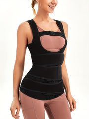 SCARBORO Waist Shaping Vest Shapewear Top Triple Belts