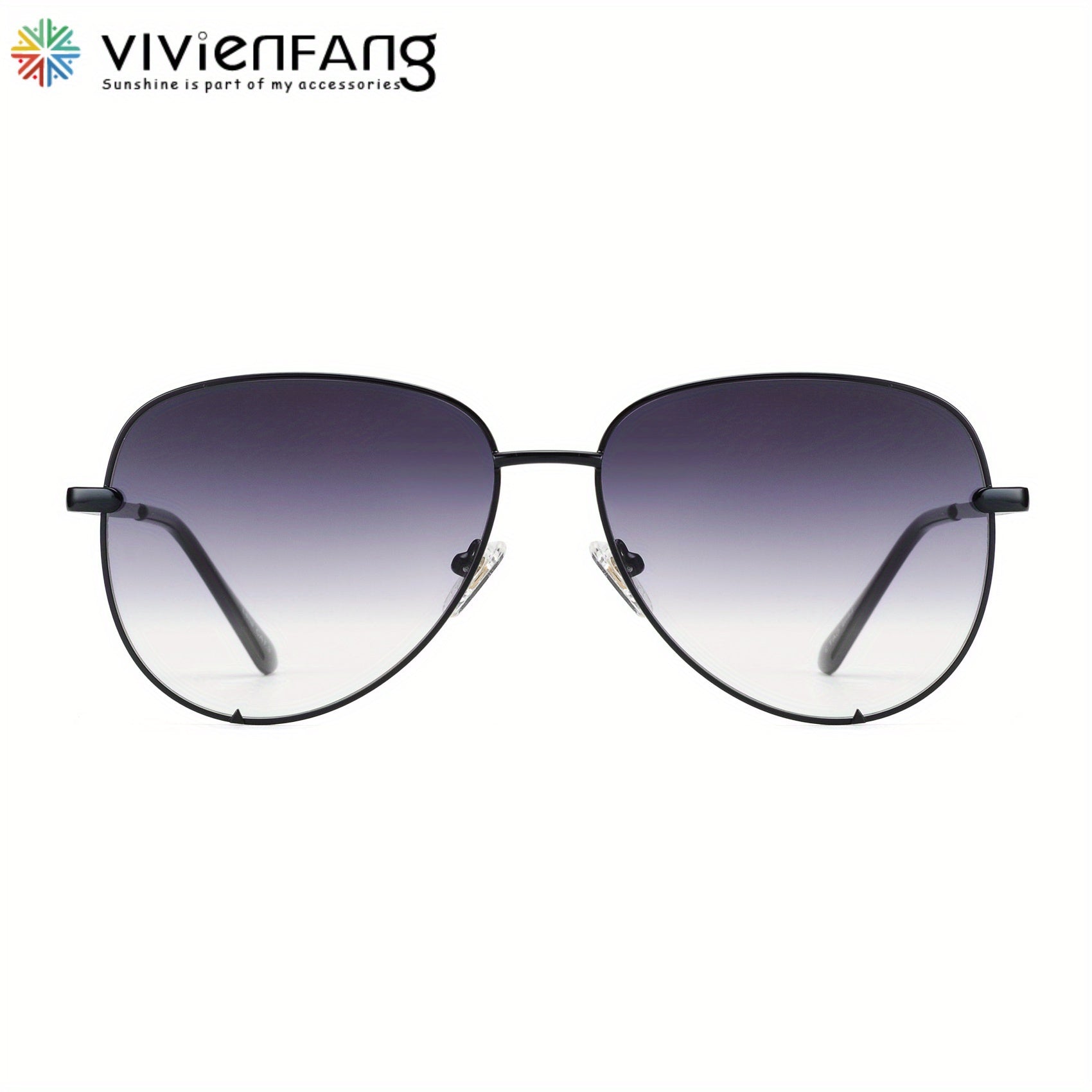 VIVIENFANG Classic Polarized Aviator Sunglasses 61mm UV400 Eye Protection