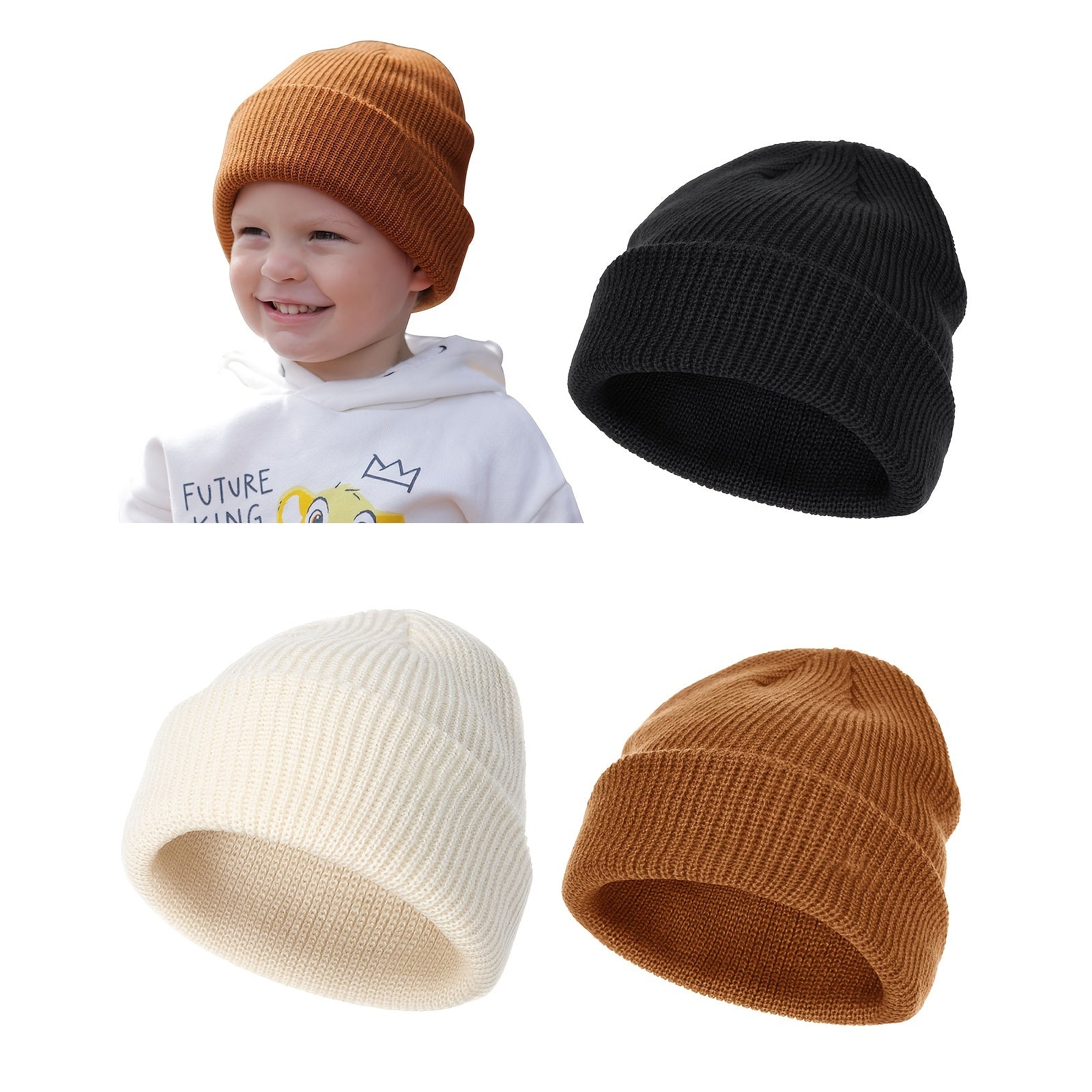 Toddler Winter Warm Light Beanie for Boys Girls