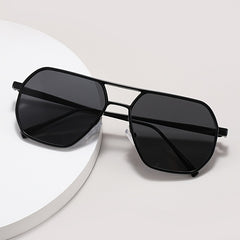 Men's Retro Sunglasses Black Frame UV400