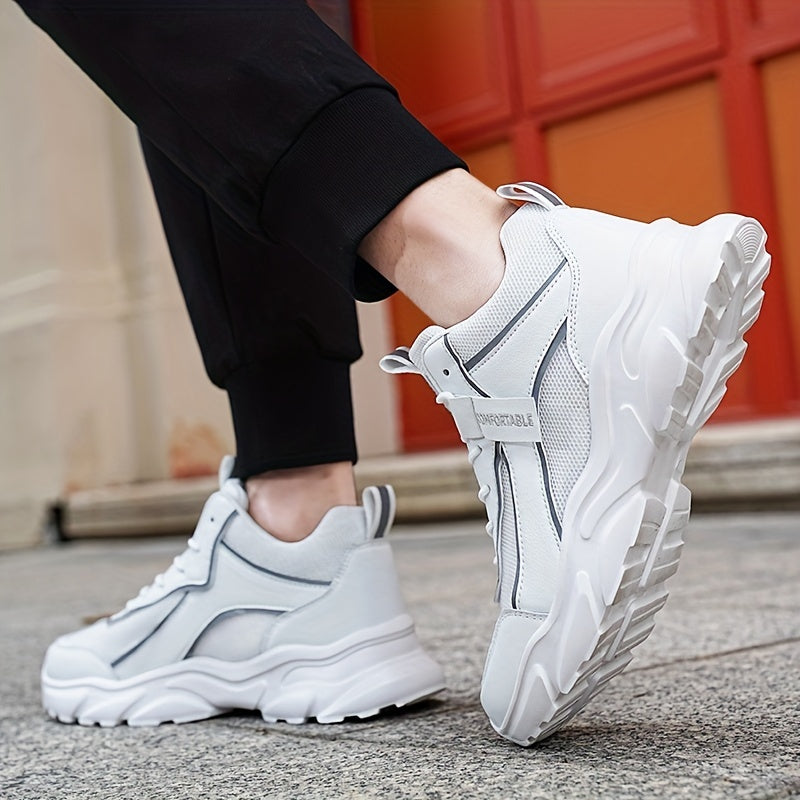 Men's Breathable Chunky Sneakers for Jogging Gym