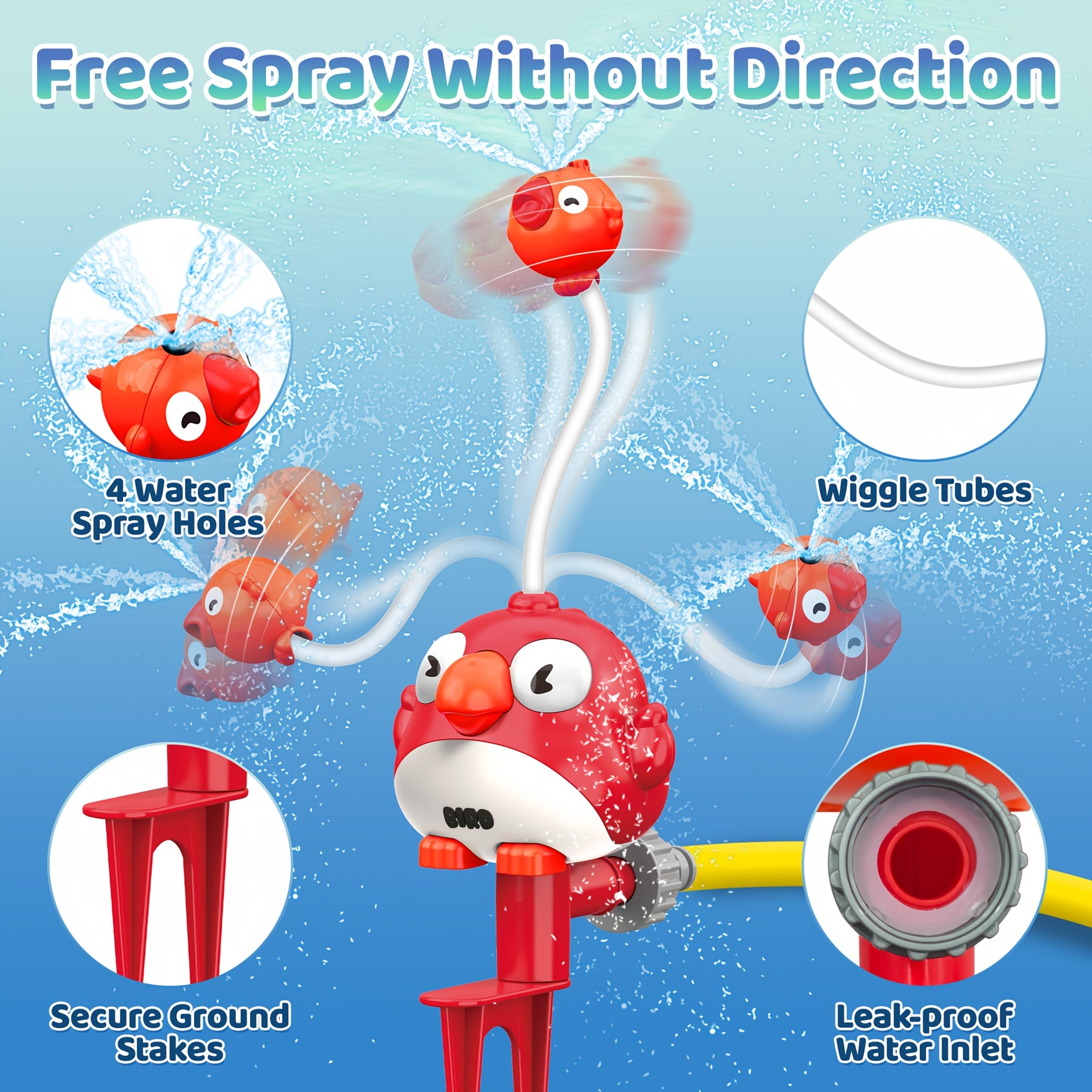 Bird-Themed Water Spray Toy Set for Kids 3+