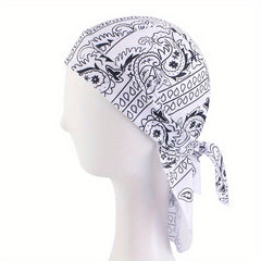 Men's Paisley Durag Print Bandana Unisex Head Scarf