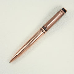 Engraved Metal Ballpoint Pen with 1.0mm Refill - Rose Design