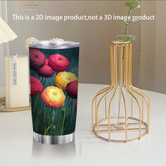 20oz Farmhouse Roses Stainless Steel Tumbler Mug