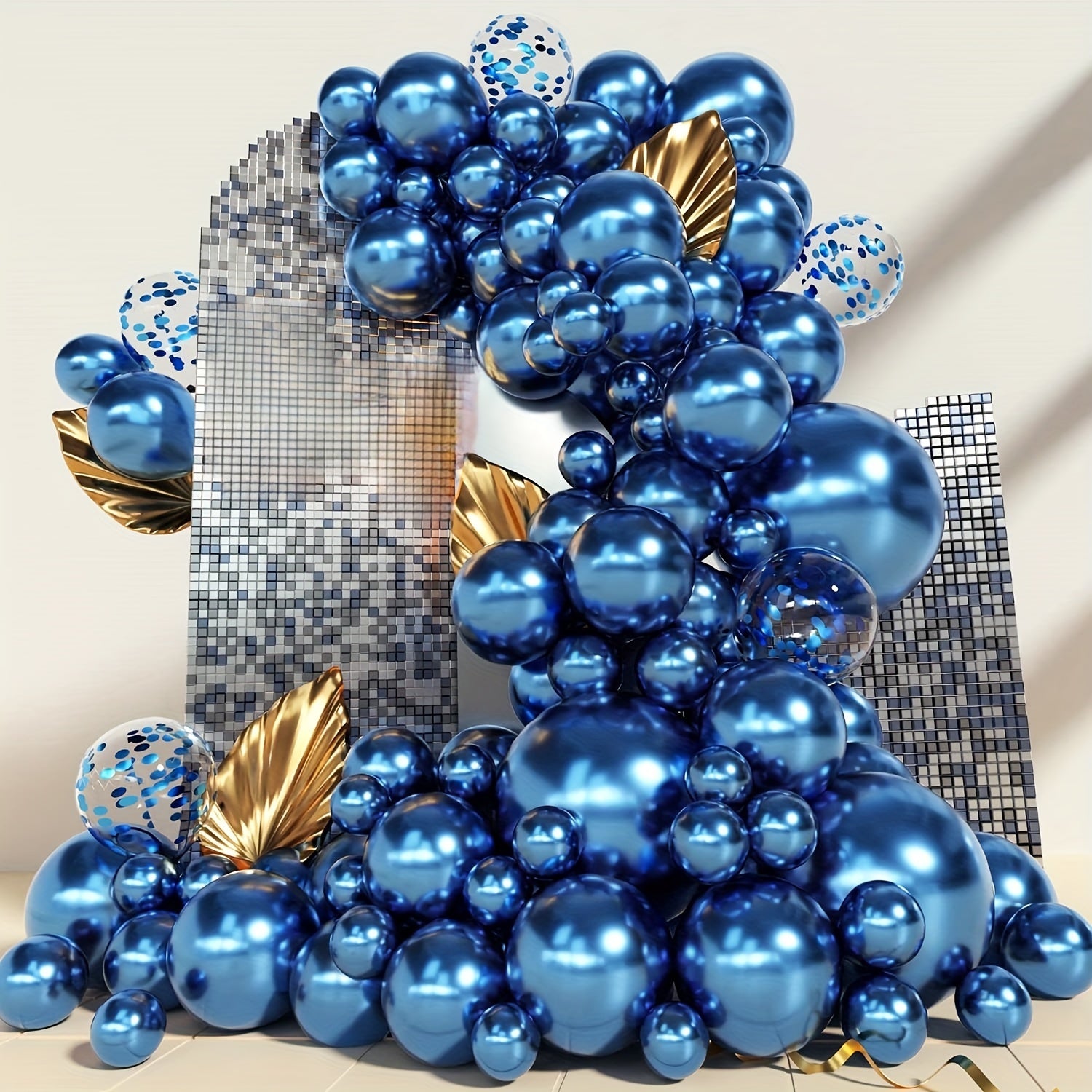 87pcs Metallic Latex Balloons Set for Party Decorations