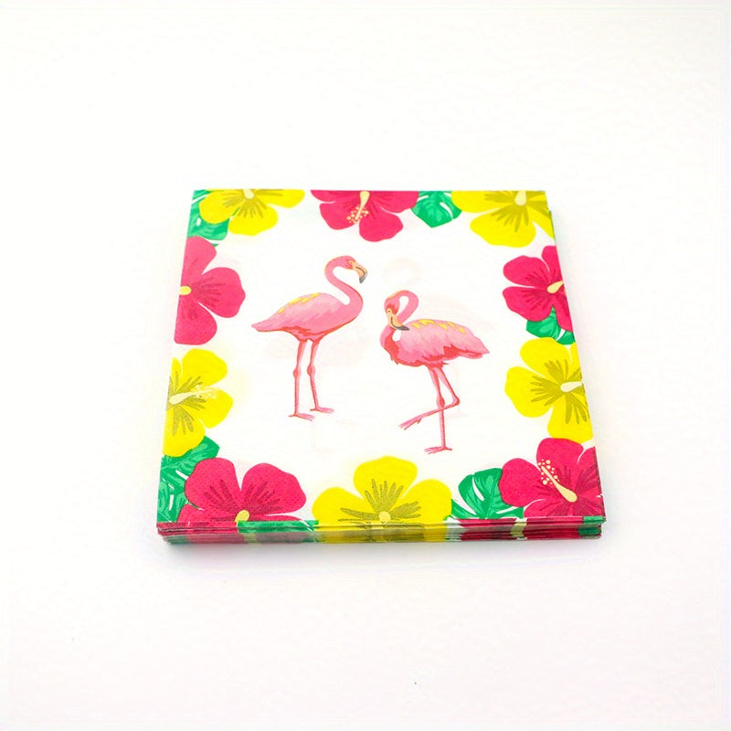 Tropical Flamingo Party Supplies Set for Birthdays & Celebrations