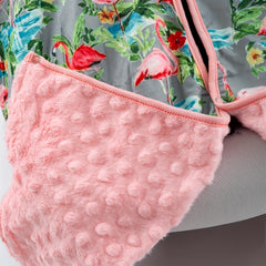 Flamingo Tree Flower Print Sunshade for Baby Crib