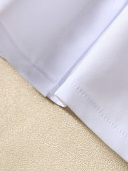 Girls Puff Sleeves Button Casual Frill Trim Short Sleeve Shirt Top