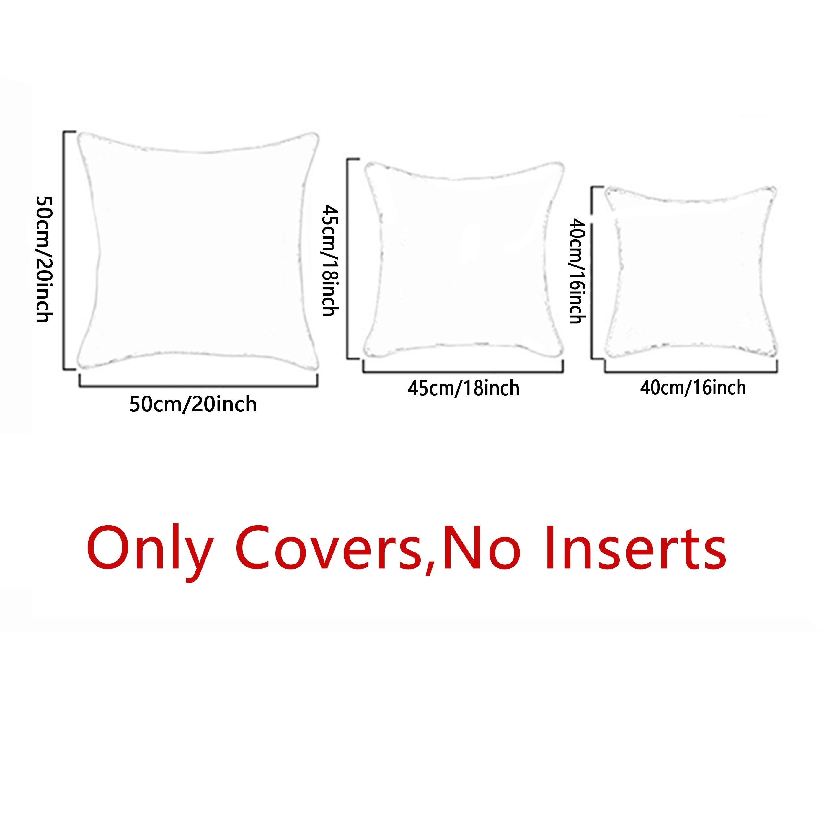 Thanksgiving Throw Pillow Covers - Fall Decor Single Sided Printed Pillowcase