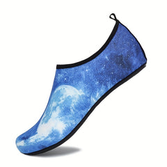 Women's Starry Sky Water Shoes Lightweight Slip On Beach Wading Shoes